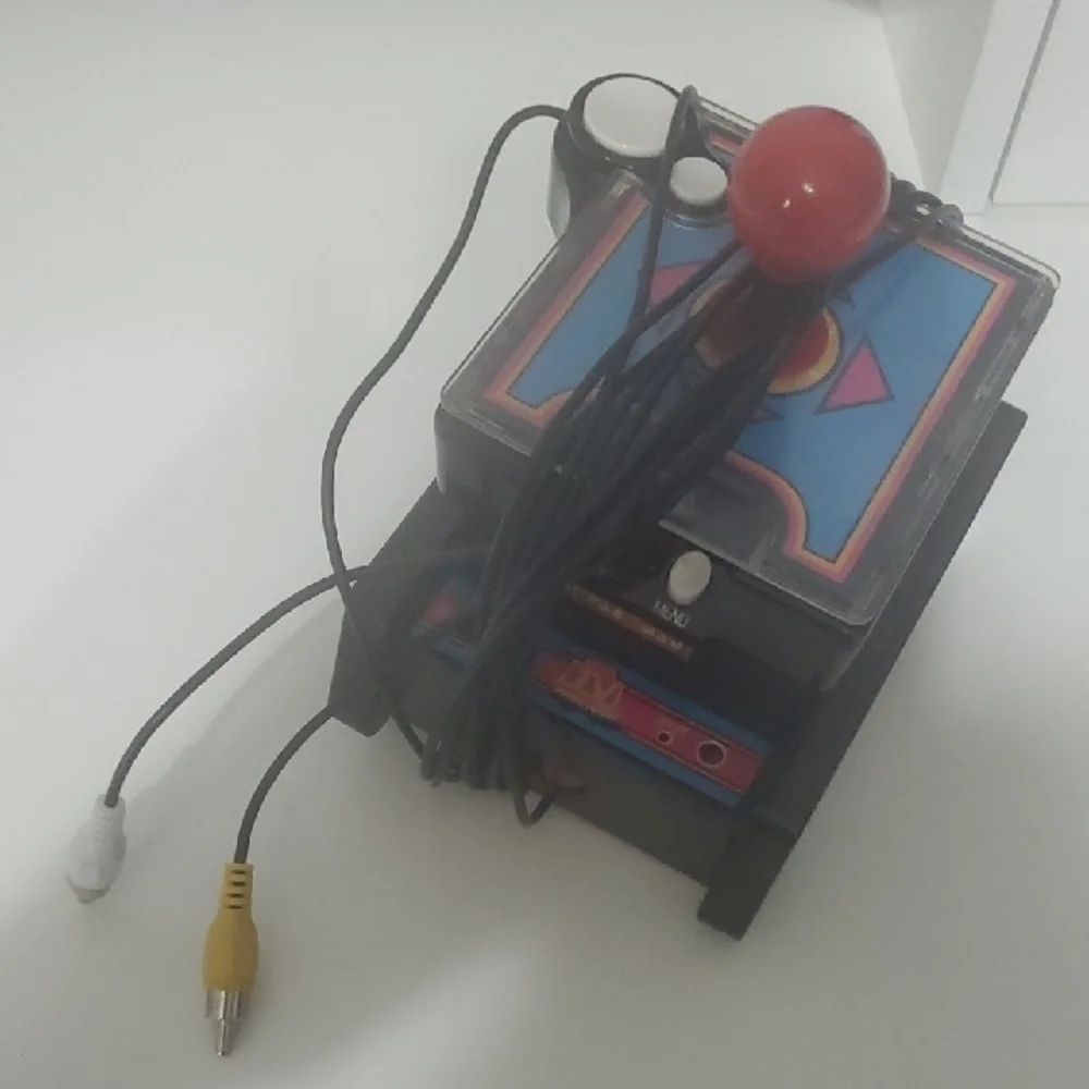 Ms PAC-MAN Retro Gaming Console with Red Joystick PLUG PLAY TV‎ Television Games